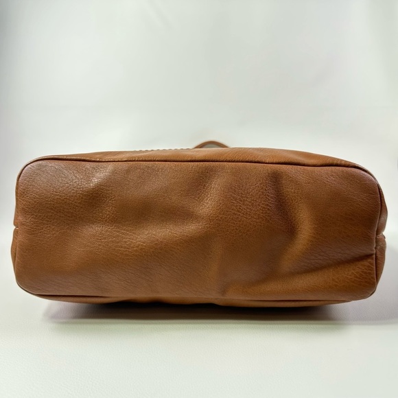 NWT Women’s The Sak DeYoung Tan Embossed Leather Shoulder Tote Bag - Picture 3 of 9